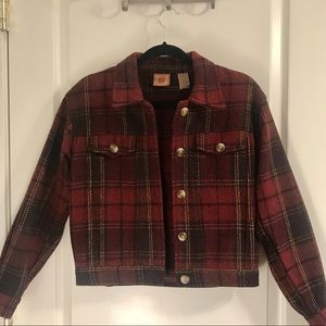 Fargo Wool Supply Red Blend Jacket Size: S
